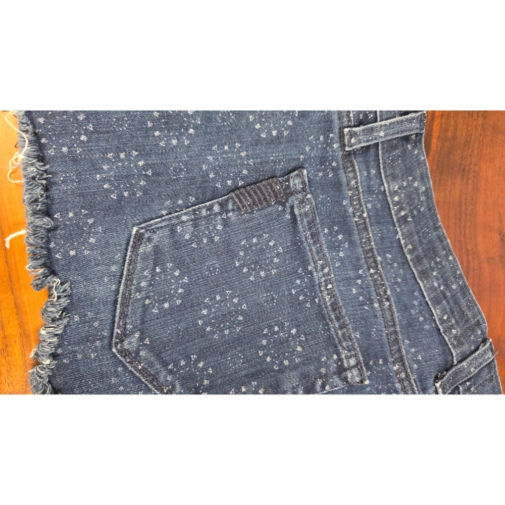 Paige ANTHROPOLOGIE Geometric Medallion Print Raw Hem Cut Off Shorts Size 26 - Picture 5 of 8